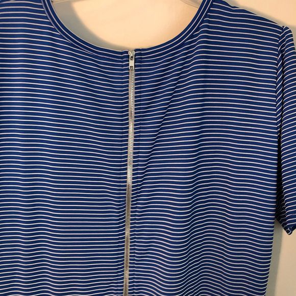 Sold 🦋 blue striped Amelia dress knit size 3X - Picture 4 of 5